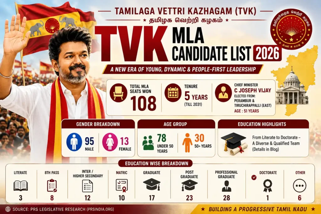 TVK MLA Candidate List 2026
